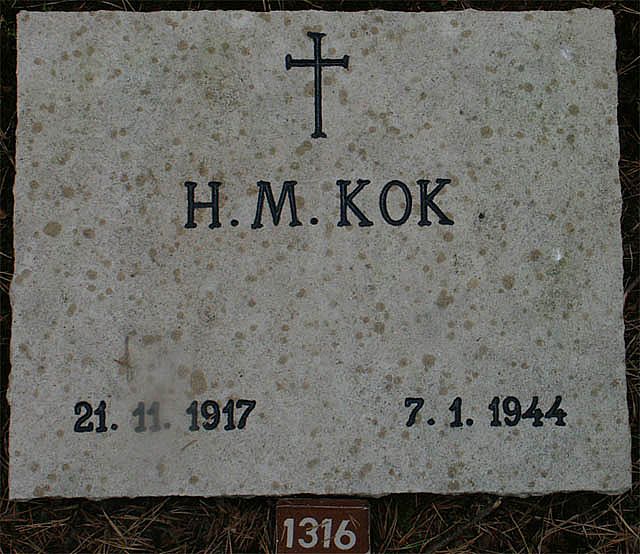 Afbeelding van graf of monument van Hermanus Matheus Kok