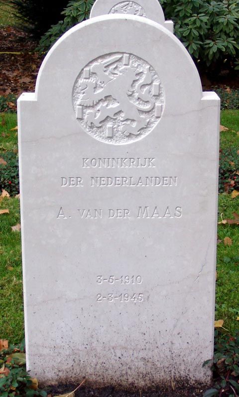 Afbeelding van graf of monument van Arie van der Maas
