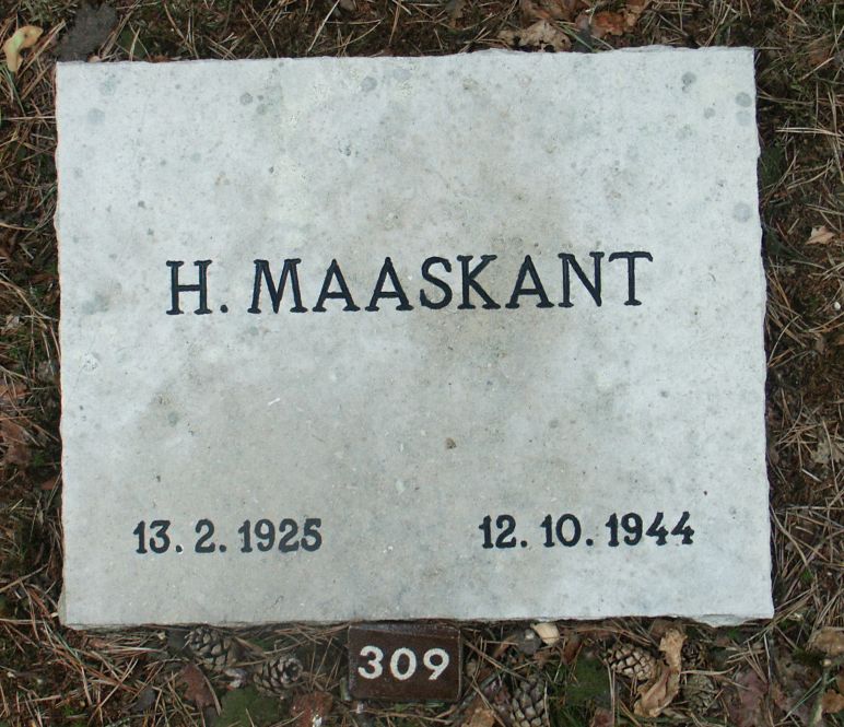 Afbeelding van graf of monument van Hendrik Maaskant