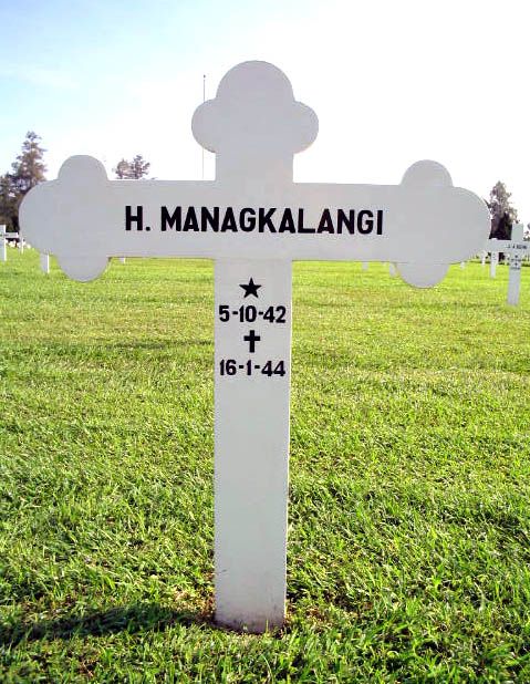 Afbeelding van graf of monument van Hiskia Managkalangi