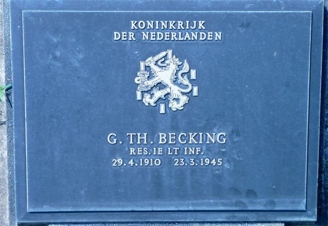 Afbeelding van graf of monument van Gerhard Theodoor Becking