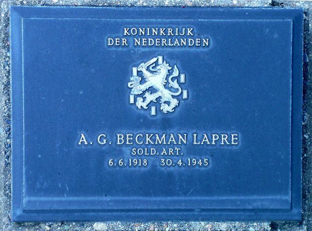 Afbeelding van graf of monument van Albertus Gerard Beckman Lapré