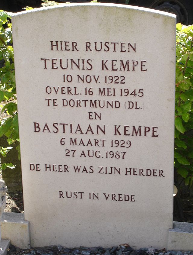 Afbeelding van graf of monument van Teunis Kempe
