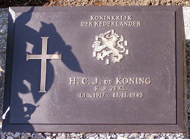 Afbeelding van graf of monument van Henricus Cornelius Joannes de Koning