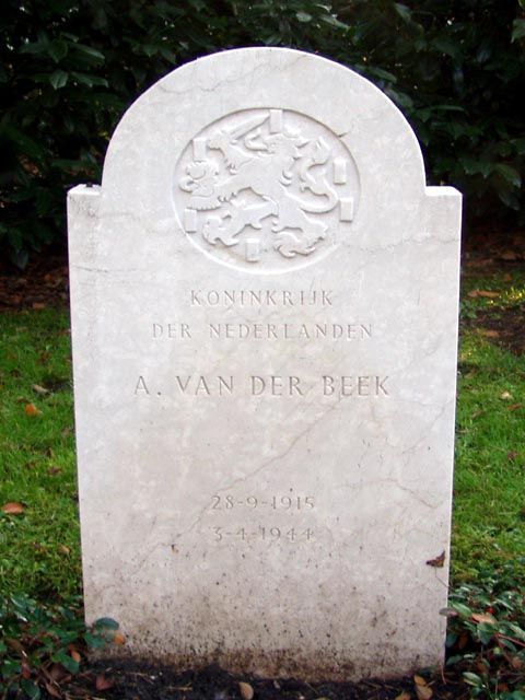 Afbeelding van graf of monument van Andries van der Beek