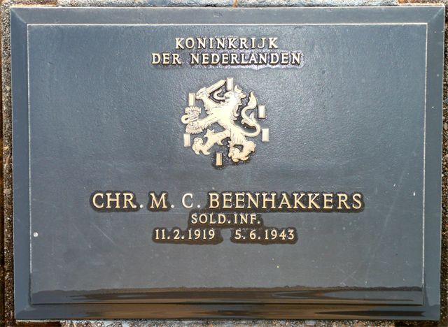 Afbeelding van graf of monument van Christoffel Martinus Cornelis Beenhakkers
