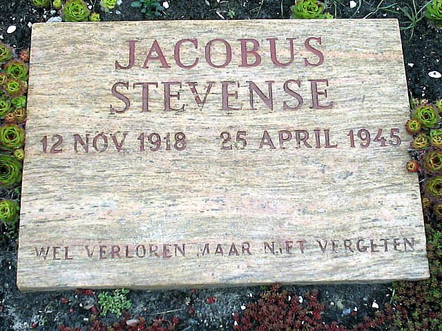 Afbeelding van graf of monument van Jacobus Stevense