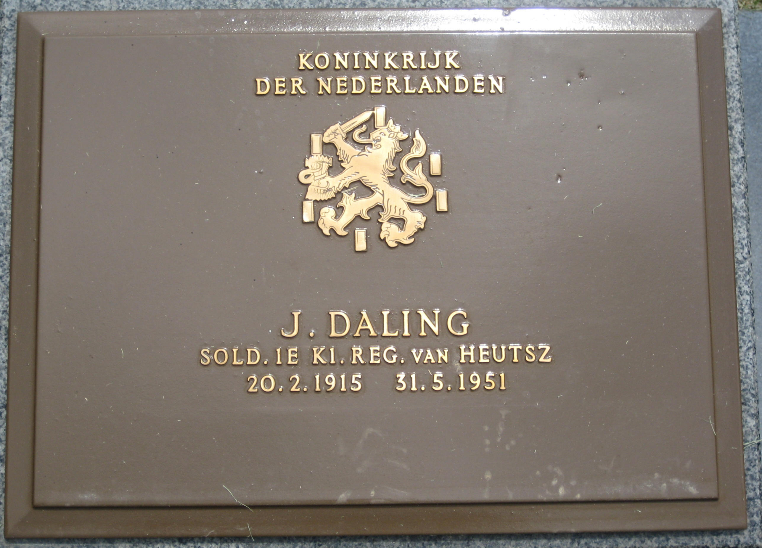 Afbeelding van graf of monument van Jan Daling