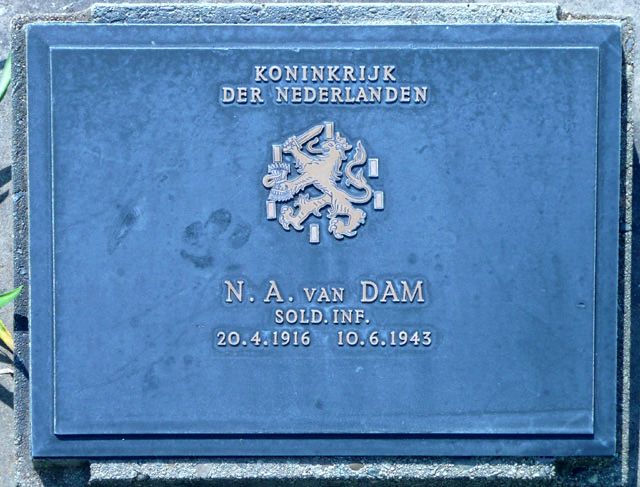 Afbeelding van graf of monument van Nicolaas Albertus van Dam