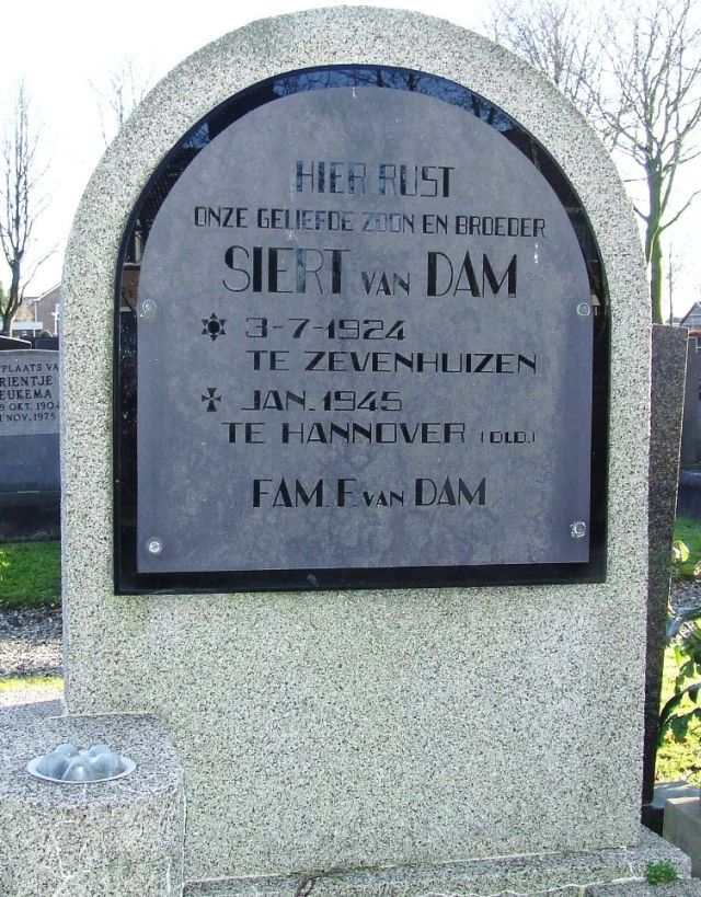 Afbeelding van graf of monument van Siert van Dam