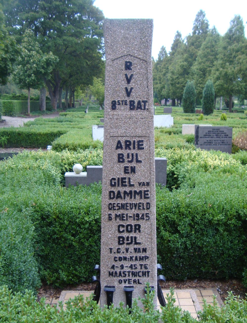 Afbeelding van graf of monument van Gillis Anthonie Jacobus van Damme