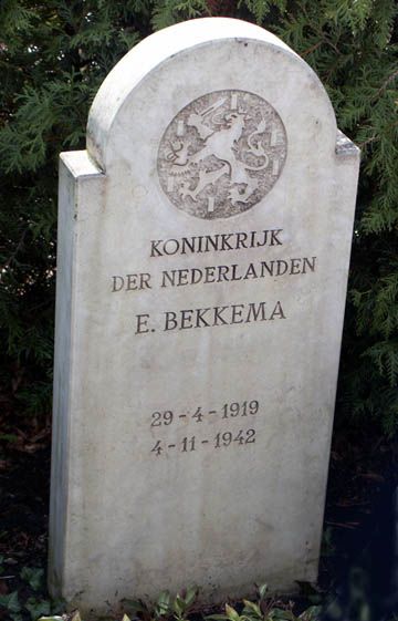 Afbeelding van graf of monument van Egbert Bekkema