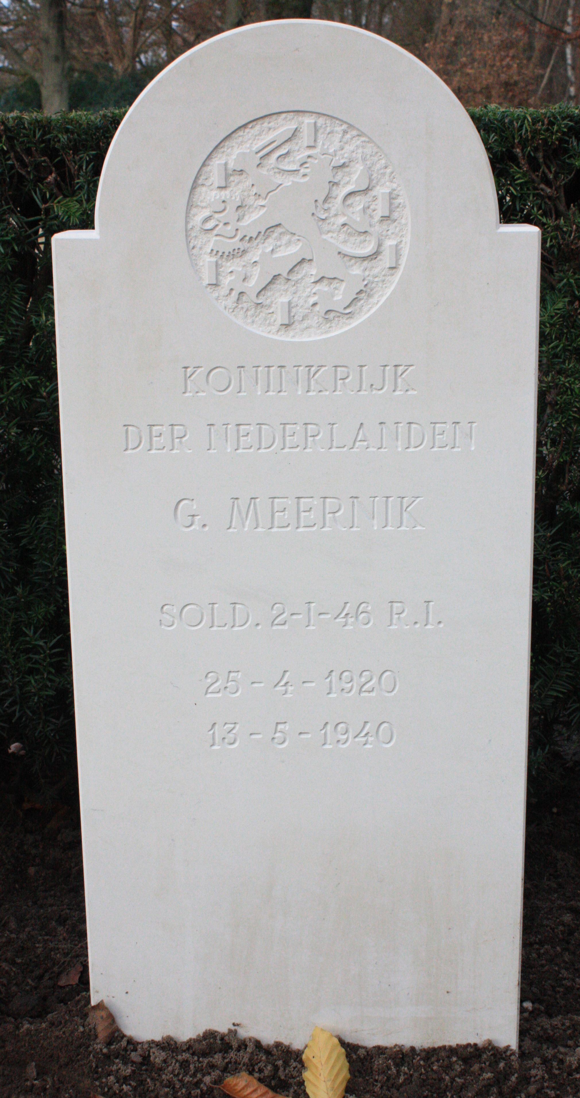 Afbeelding van graf of monument van Gijsbert Meernik