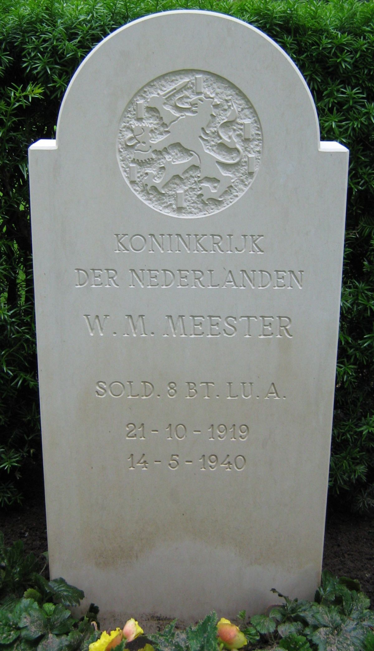 Afbeelding van graf of monument van Willem Menno Meester