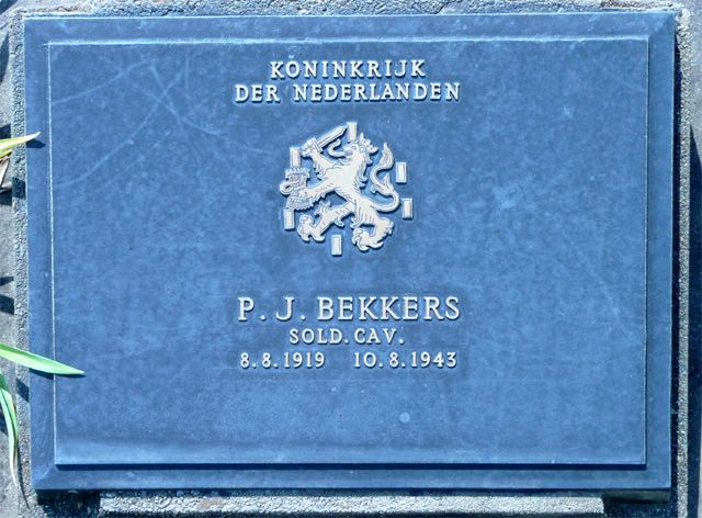 Afbeelding van graf of monument van Pieter Jacobus Bekkers