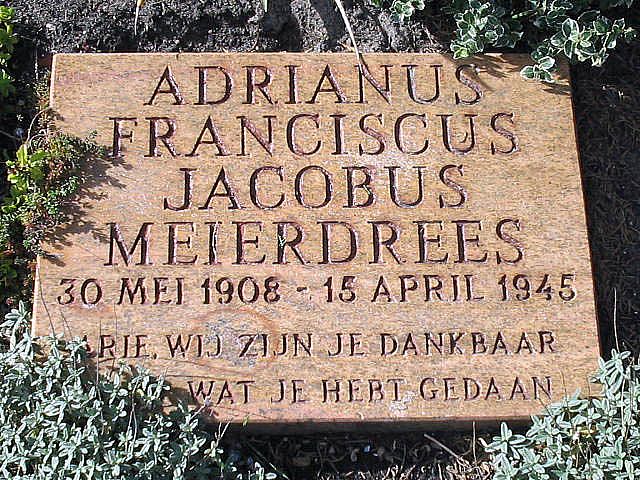 Afbeelding van graf of monument van Adrianus Franciscus Jacobus Meierdrees