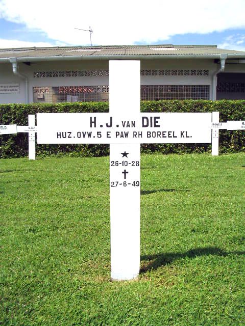 Afbeelding van graf of monument van Hendrik Johannes van Die