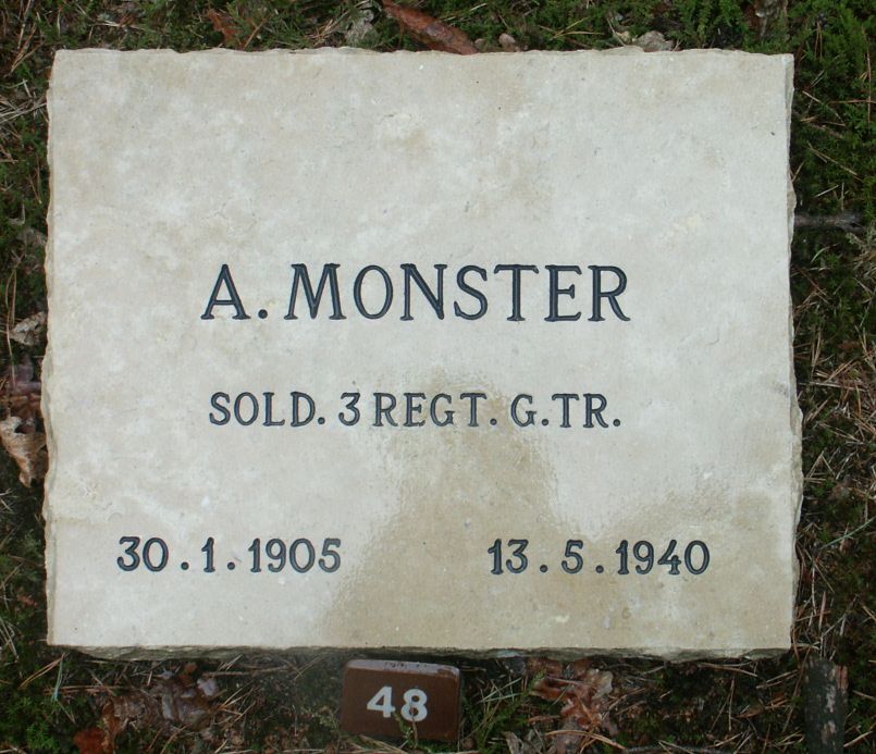 Afbeelding van graf of monument van Arie Monster
