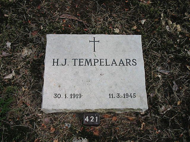 Afbeelding van graf of monument van Henricus Joannes Tempelaars