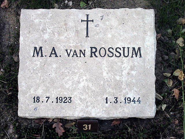 Afbeelding van graf of monument van Marinus Antonius van Rossum