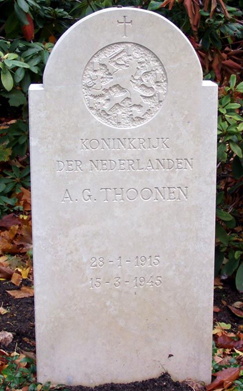 Afbeelding van graf of monument van Antonius Gerardus Thoonen