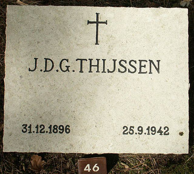 Afbeelding van graf of monument van Josephus Dionisus Gerardus Thijssen
