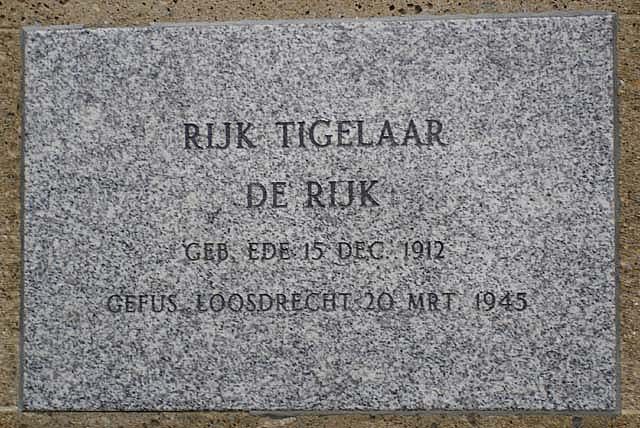 Afbeelding van graf of monument van Rijk Tigelaar