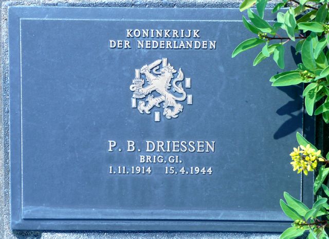 Afbeelding van graf of monument van Pierre Bernard Driessen
