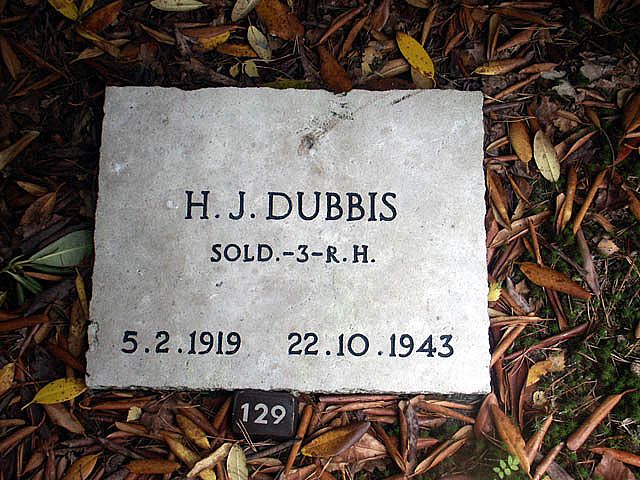 Afbeelding van graf of monument van Hendrik Johannes Dubbis