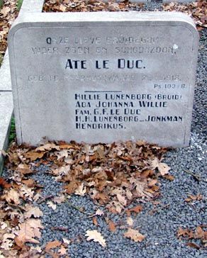Afbeelding van graf of monument van Ate le Duc