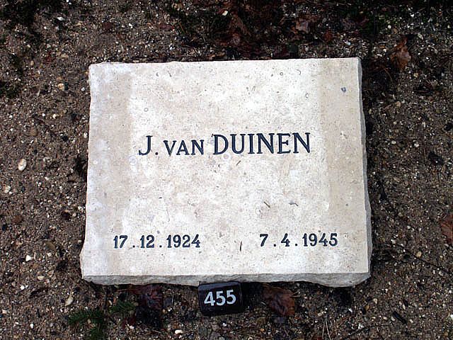 Afbeelding van graf of monument van Jan van Duinen