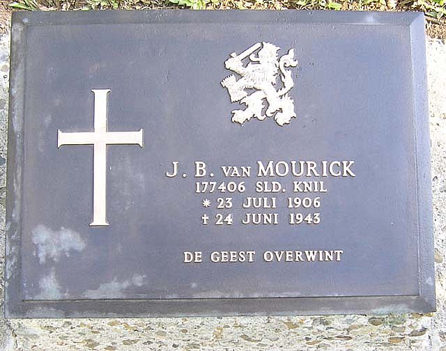 Afbeelding van graf of monument van Johan Berend van Mourik