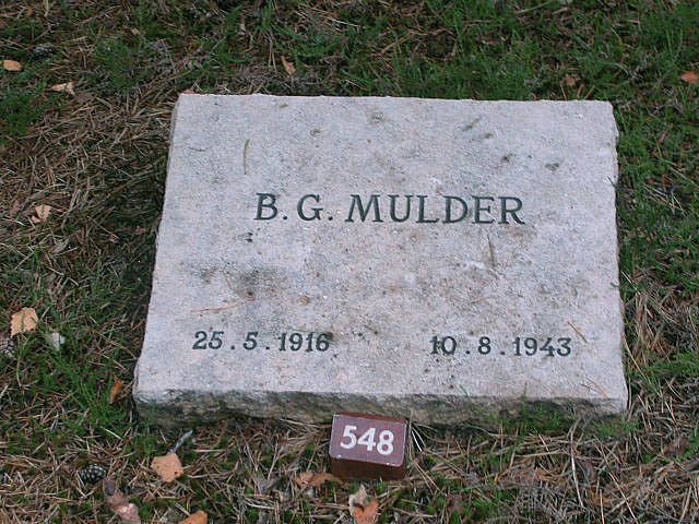 Afbeelding van graf of monument van Bernardus Gerardus Mulder