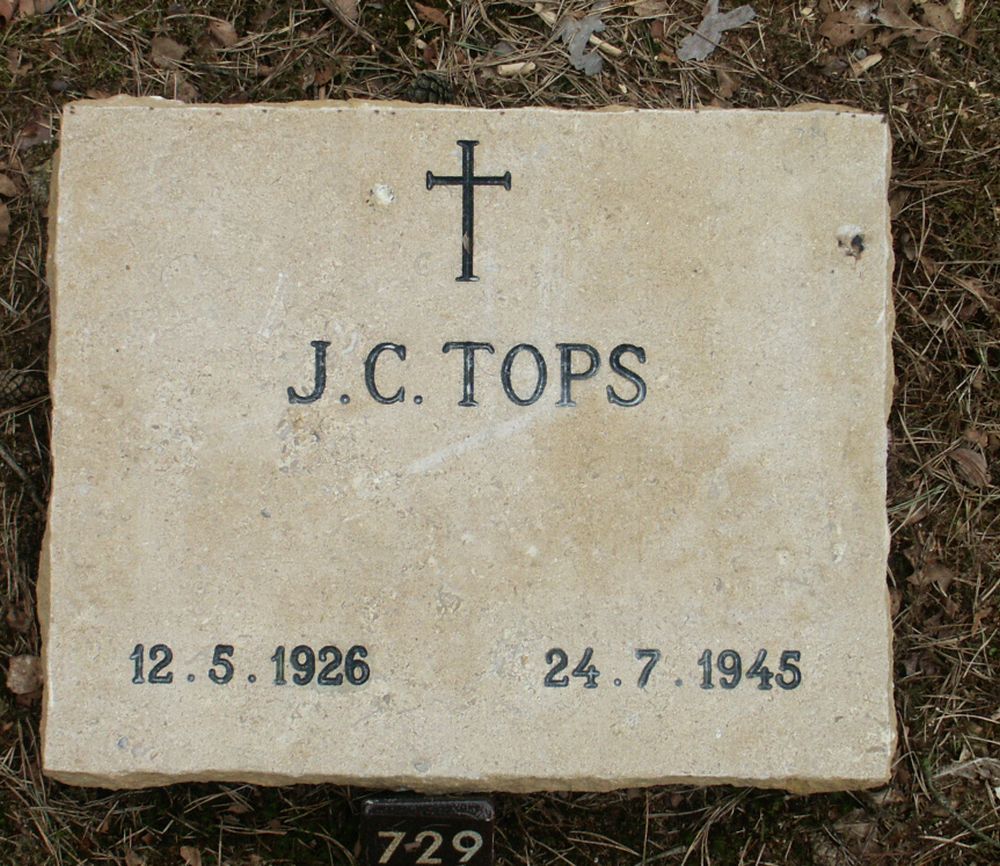 Afbeelding van graf of monument van Jacobus Cornelus Tops