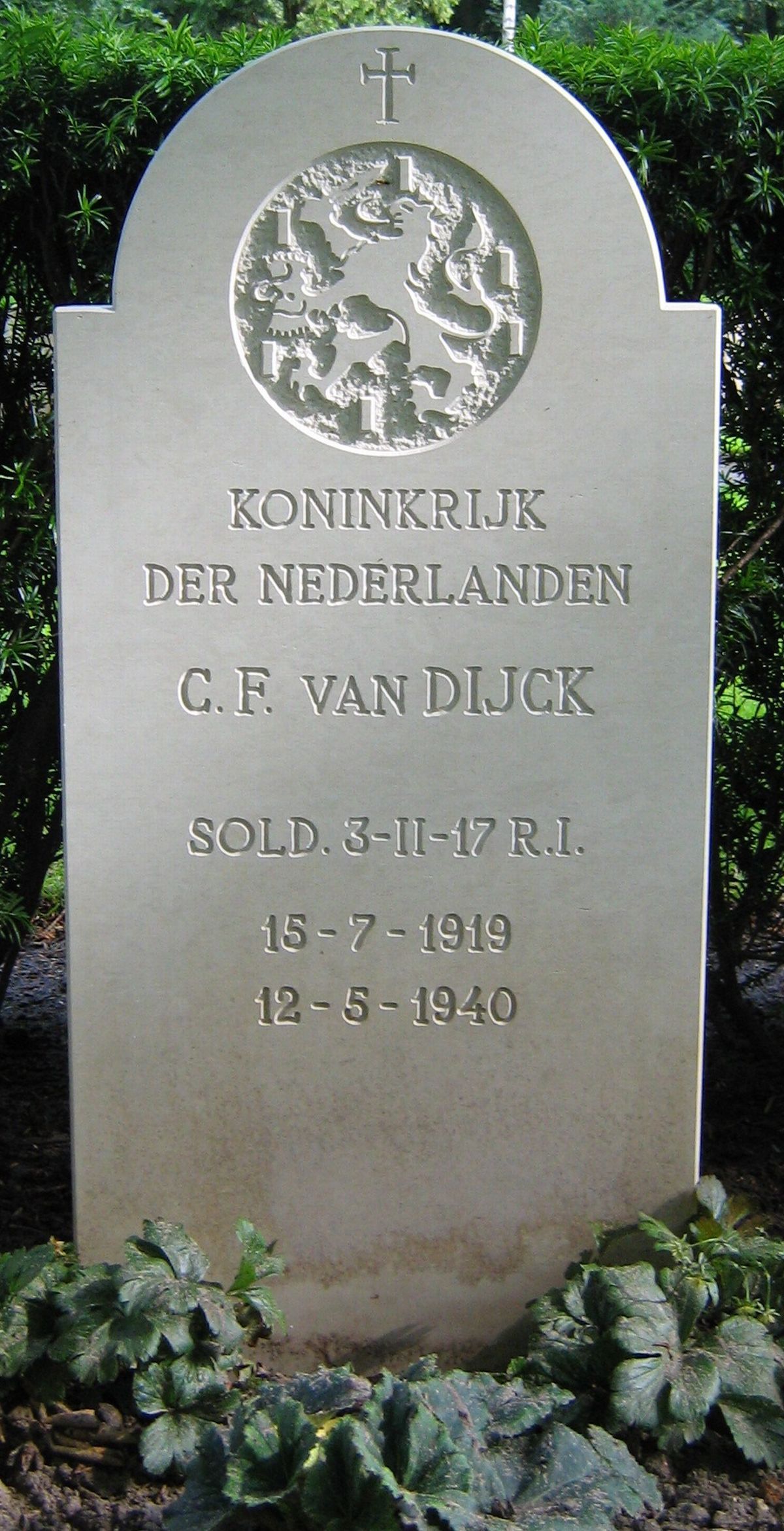 Afbeelding van graf of monument van Cornelis Franciscus van Dijck