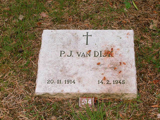 Afbeelding van graf of monument van Petrus Johannes van Dijk