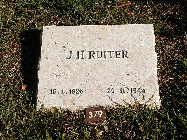 Afbeelding van graf of monument van Jacobus Hildebrand Ruiter