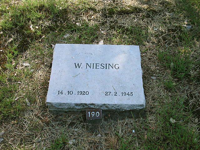 Afbeelding van graf of monument van Willem Niesing