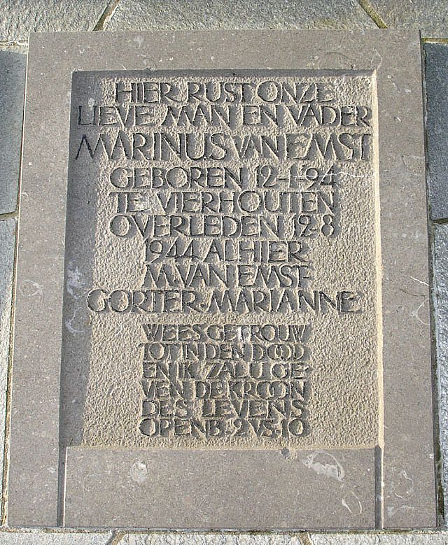 Afbeelding van graf of monument van Marinus van Emst