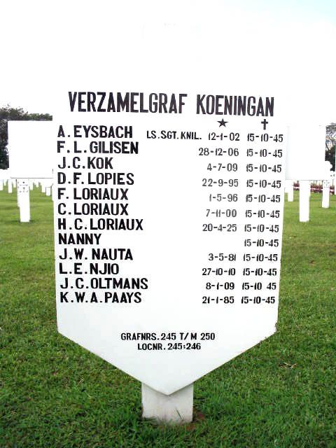 Afbeelding van graf of monument van Lodewijk Eduard Njio