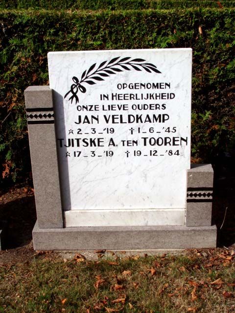 Afbeelding van graf of monument van Jan Veldkamp