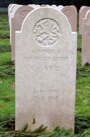 Afbeelding van graf of monument van Rein de Vries