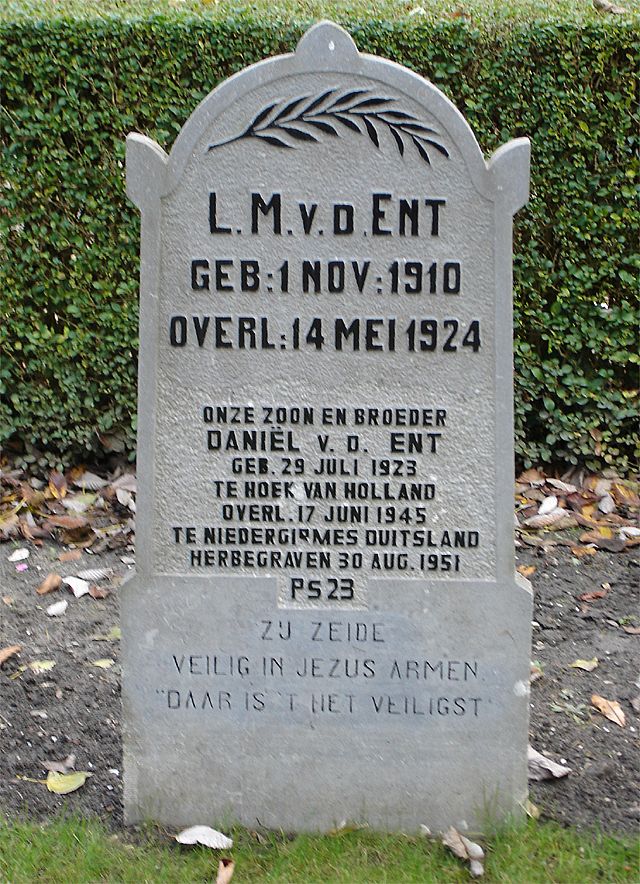 Afbeelding van graf of monument van Daniël van der Ent