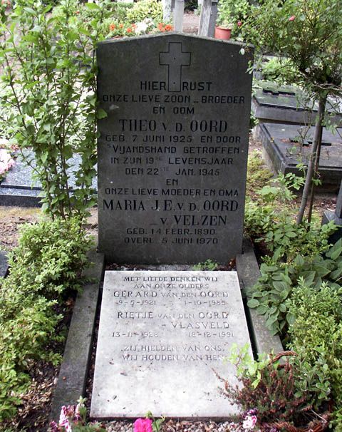 Afbeelding van graf of monument van Theodorus Anthonius van den Oord