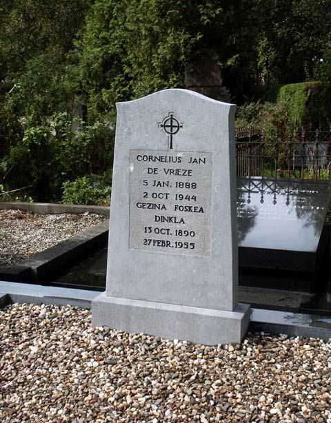 Afbeelding van graf of monument van Cornelius Jan de Vrieze