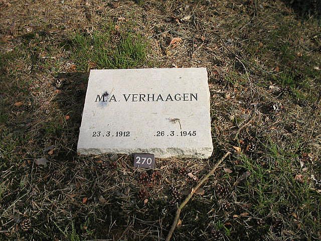 Afbeelding van graf of monument van Marinus Adriaan Verhaagen