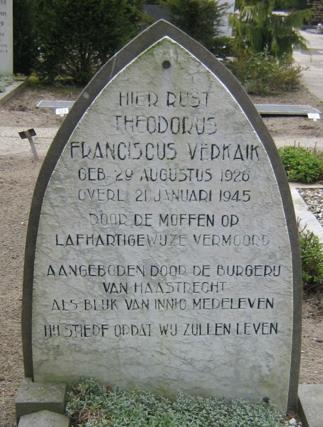 Afbeelding van graf of monument van Theodorus Franciscus Verkaik