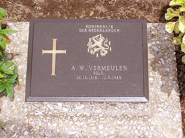 Afbeelding van graf of monument van Adrianus Wilhelmus Vermeulen