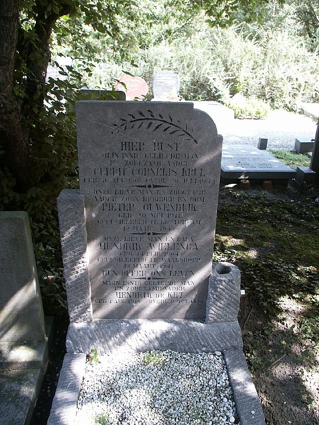 Afbeelding van graf of monument van Pieter Ouwendijk