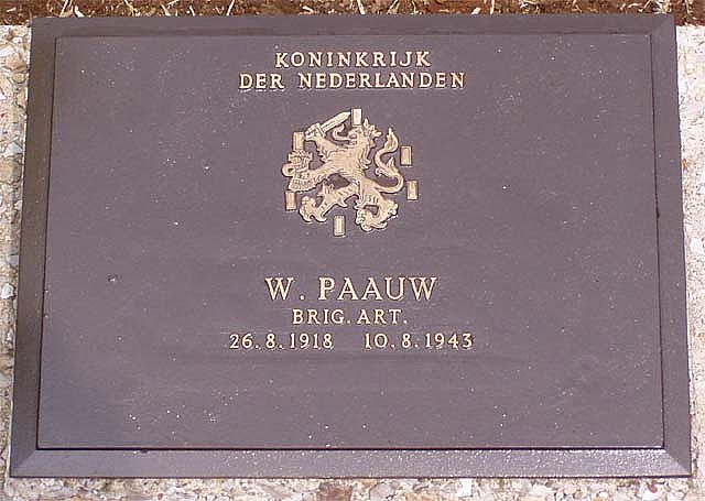 Afbeelding van graf of monument van Willem Paauw